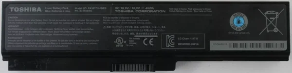 PA3817U-1BRS Laptop Battery